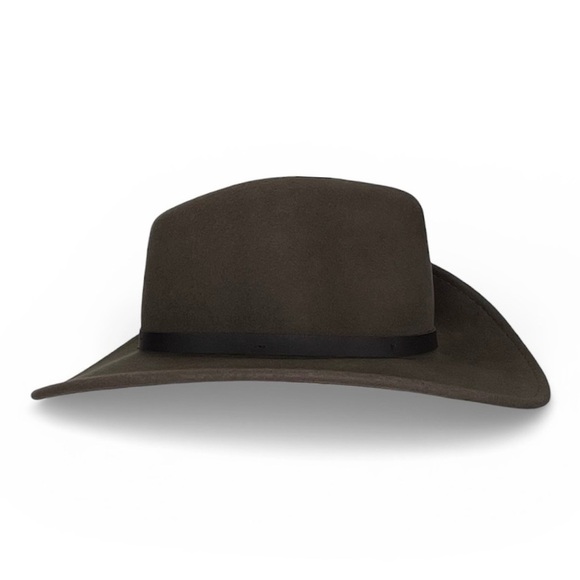 Scala Felt Wool Hat Women’s Small/Medium Brown Slouch Cowboy Western EUC main image 3